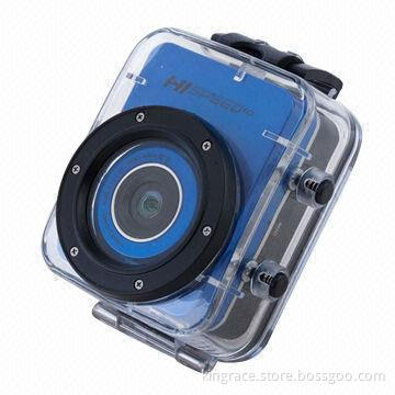 Full HD 1080P LED Waterproof Sports Camera, 4x Digital Zoom